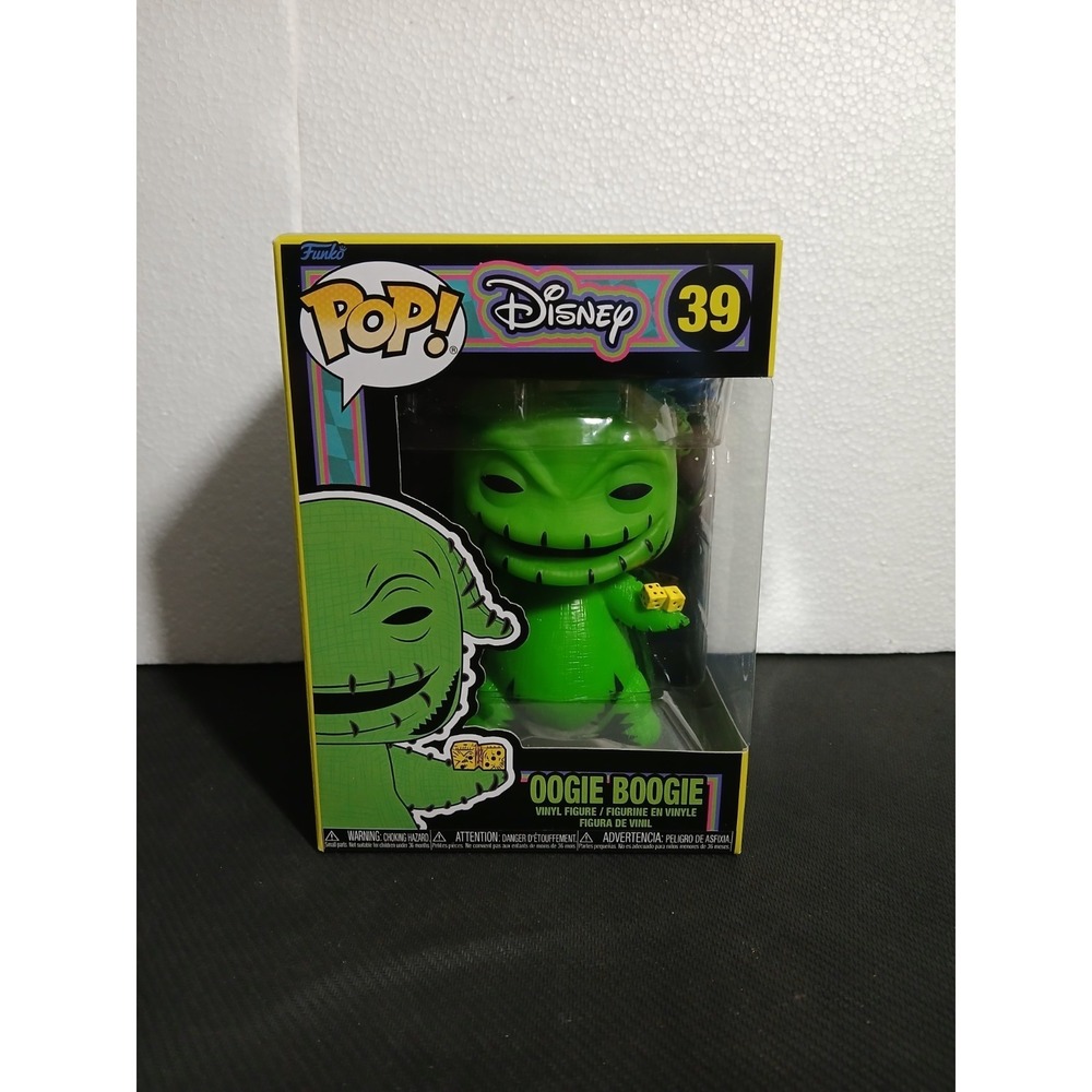 Funko Pop! Vinyl: Disney Oogie Boogie #39 Nightmare Before Christmas Black Light